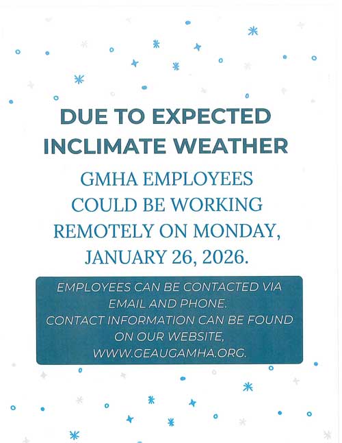 Inclimate Weather Remote Work on January 26, 2026 Notice